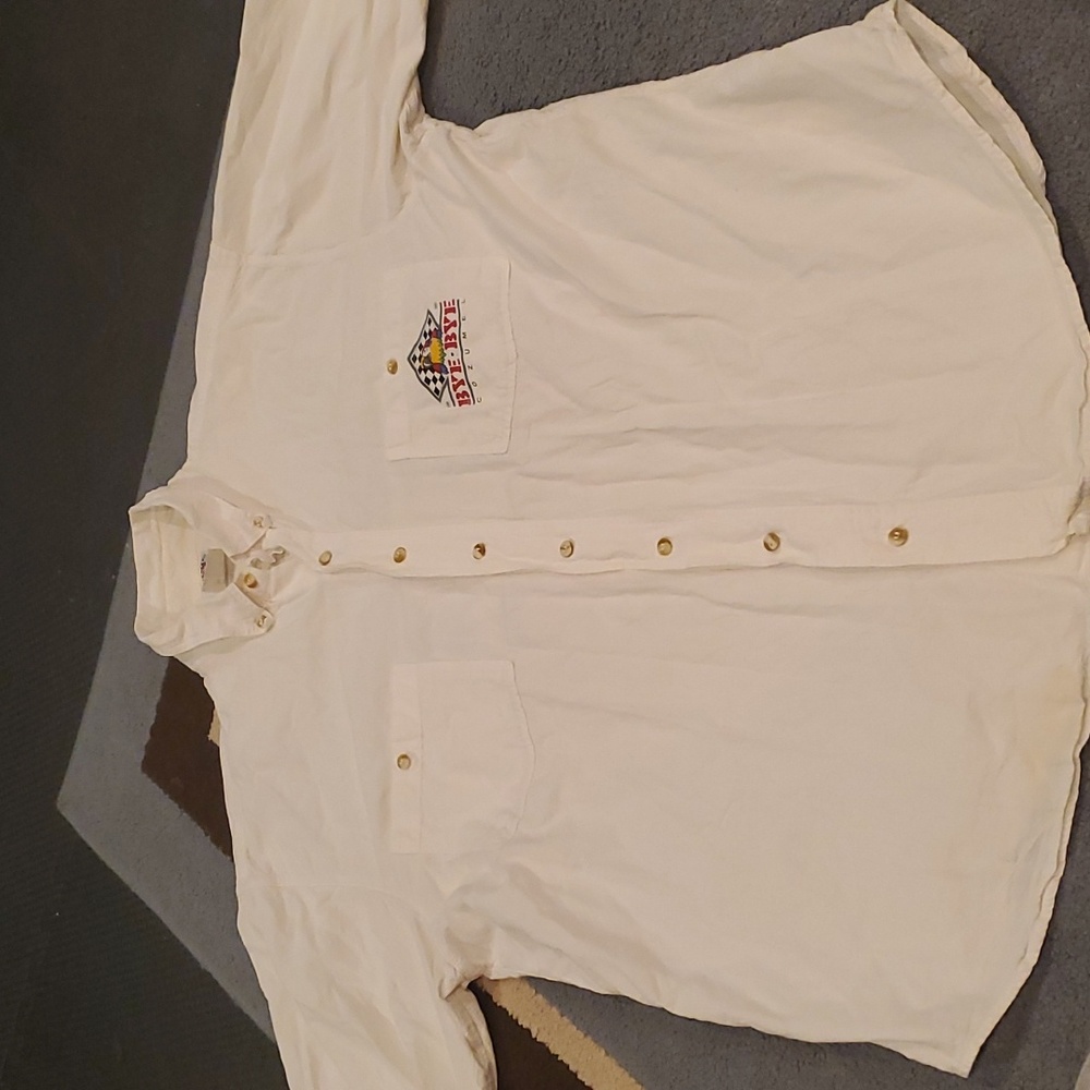 Retro Cozmel Bye Bye button down shirt